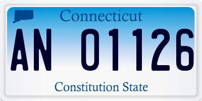 CT license plate AN01126