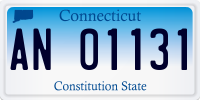 CT license plate AN01131