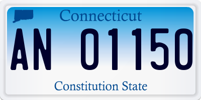 CT license plate AN01150