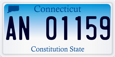 CT license plate AN01159