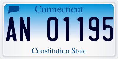 CT license plate AN01195