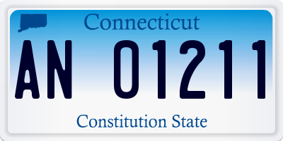 CT license plate AN01211