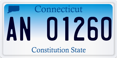 CT license plate AN01260