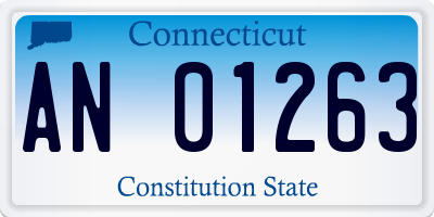 CT license plate AN01263