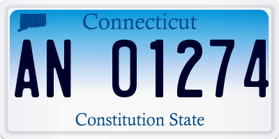 CT license plate AN01274