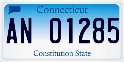 CT license plate AN01285
