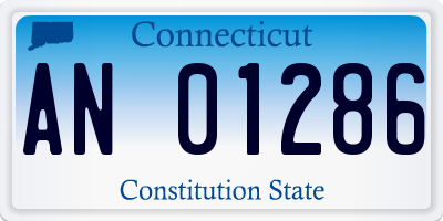 CT license plate AN01286
