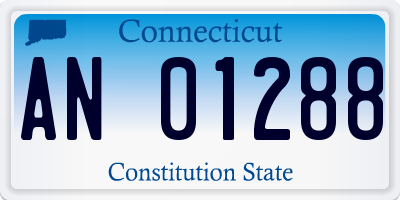 CT license plate AN01288