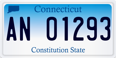 CT license plate AN01293