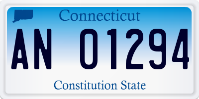 CT license plate AN01294