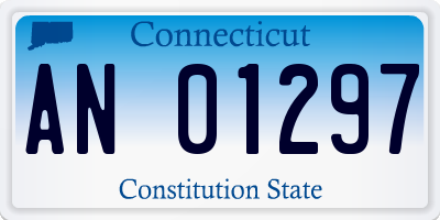 CT license plate AN01297