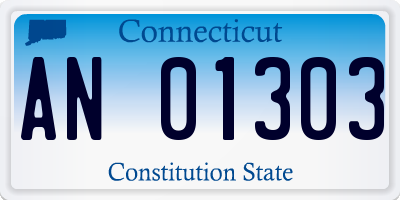 CT license plate AN01303