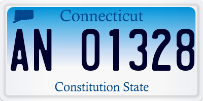 CT license plate AN01328