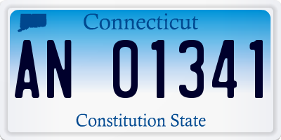 CT license plate AN01341