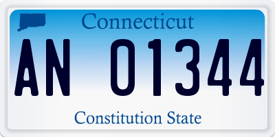 CT license plate AN01344