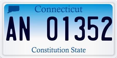 CT license plate AN01352