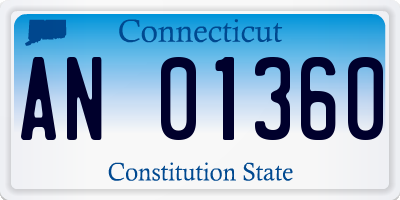 CT license plate AN01360