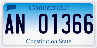 CT license plate AN01366
