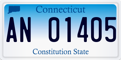 CT license plate AN01405