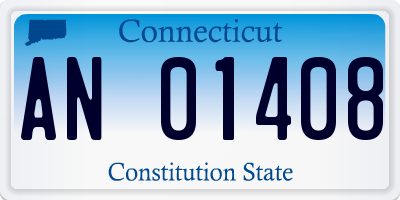 CT license plate AN01408