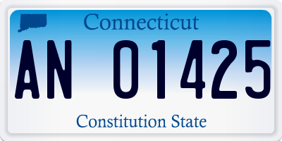 CT license plate AN01425