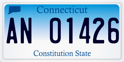 CT license plate AN01426
