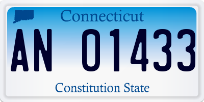 CT license plate AN01433