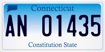 CT license plate AN01435