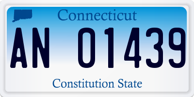 CT license plate AN01439