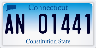 CT license plate AN01441