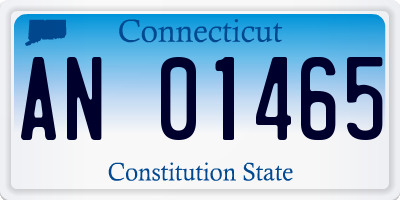 CT license plate AN01465