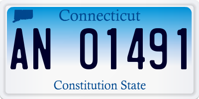 CT license plate AN01491