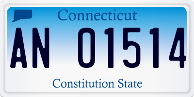 CT license plate AN01514