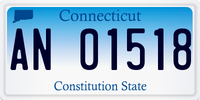 CT license plate AN01518