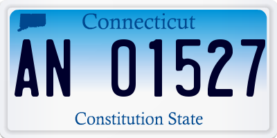 CT license plate AN01527
