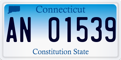 CT license plate AN01539
