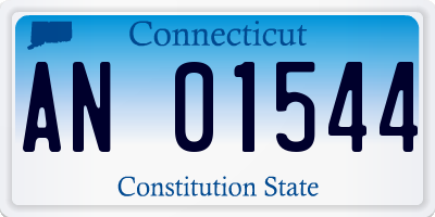 CT license plate AN01544