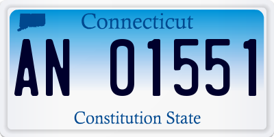 CT license plate AN01551