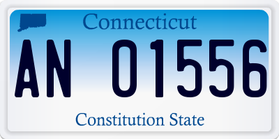 CT license plate AN01556