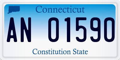 CT license plate AN01590