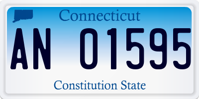 CT license plate AN01595