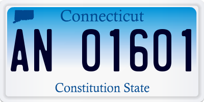 CT license plate AN01601