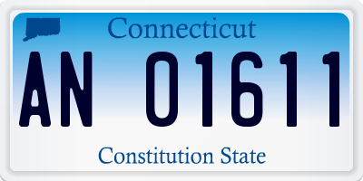 CT license plate AN01611