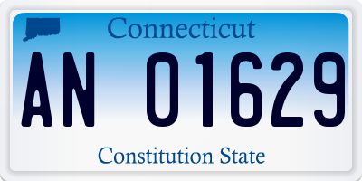 CT license plate AN01629