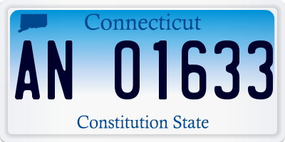 CT license plate AN01633