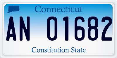 CT license plate AN01682