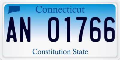 CT license plate AN01766