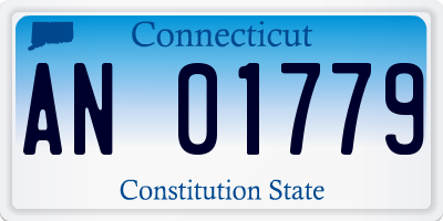 CT license plate AN01779