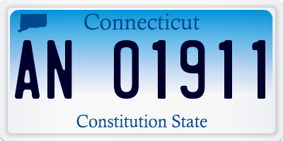 CT license plate AN01911