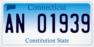 CT license plate AN01939